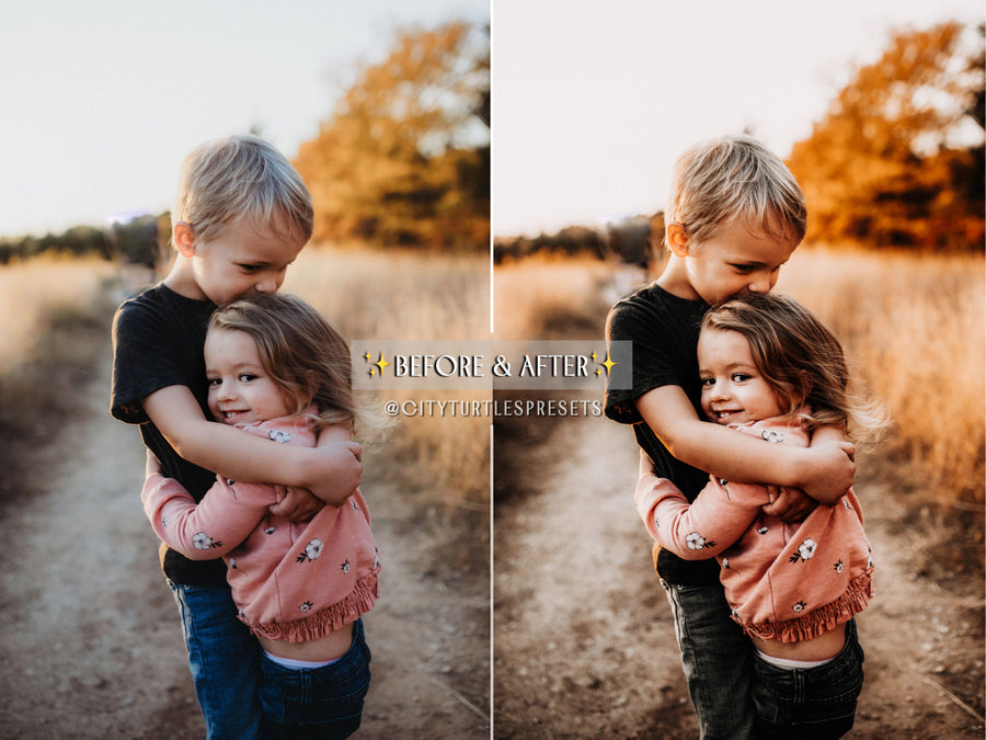 GOLDEN FALL Rustic Warm Lightroom Presets