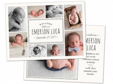 Birth Announcement - 5x7 Card - os75