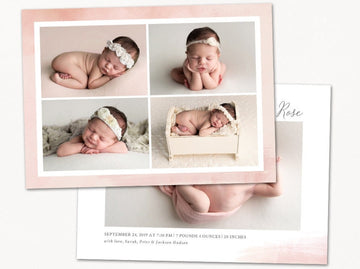 Birth Announcement - 5x7 Card - os70