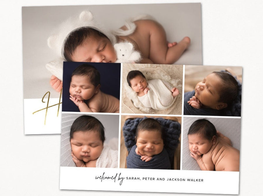 Birth Announcement - 5x7 Card - os83