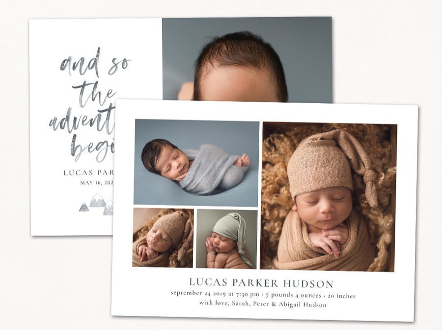 Birth Announcement - 5x7 Card - os35