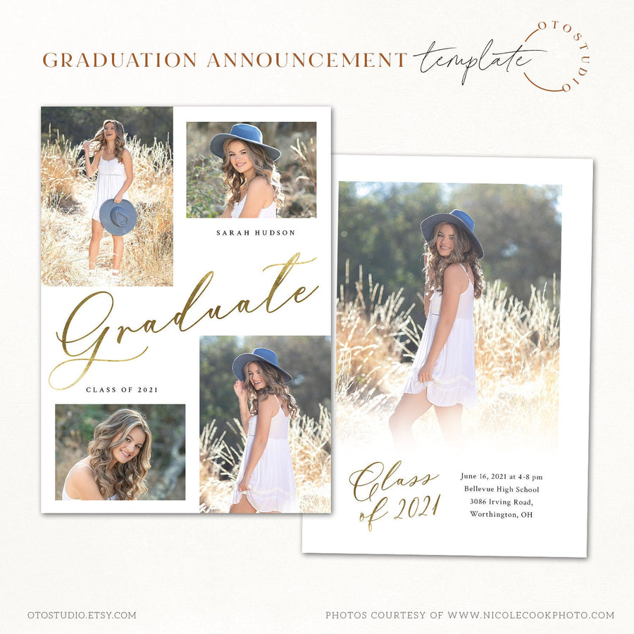 Graduation Announcement - 5x7 Card - os112