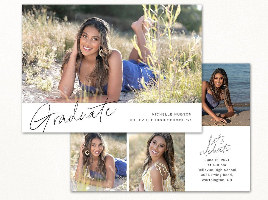 Graduation Announcement - 5x7 Card - os89