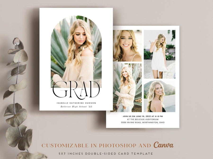 Graduation Announcement - 5x7 Card - os97