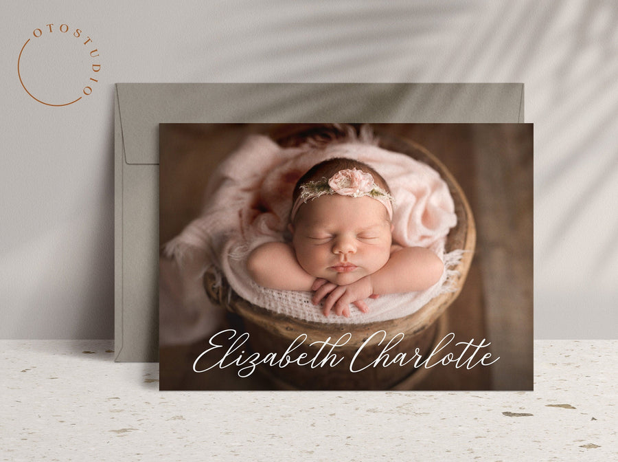 Birth Announcement - 5x7 Card - os55