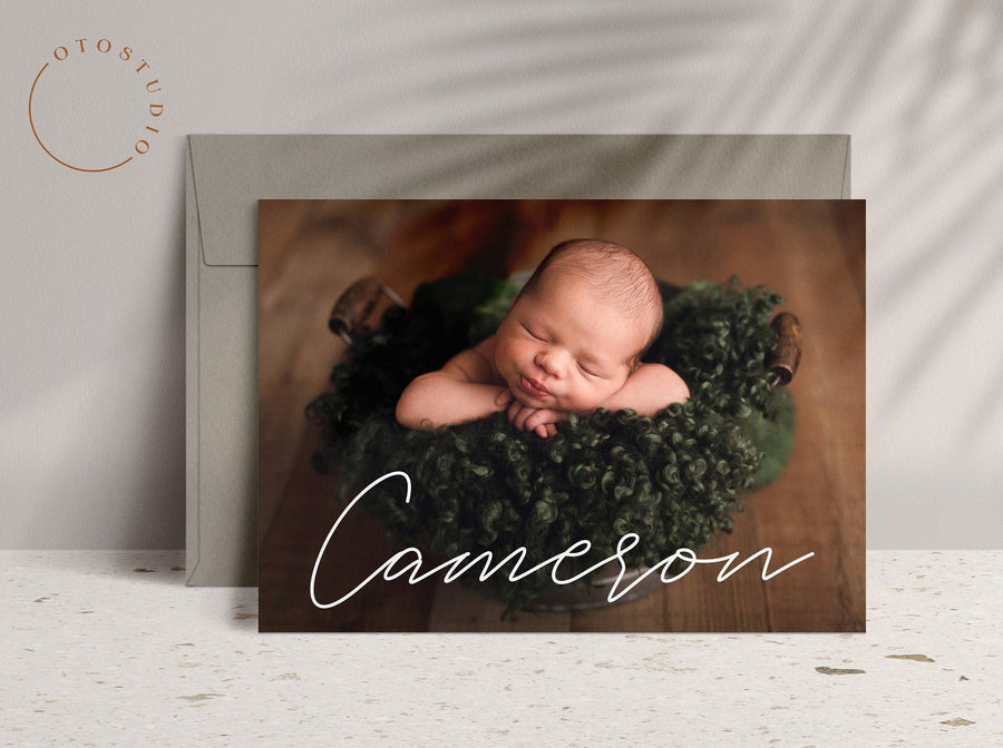 Birth Announcement - 5x7 Card - os33