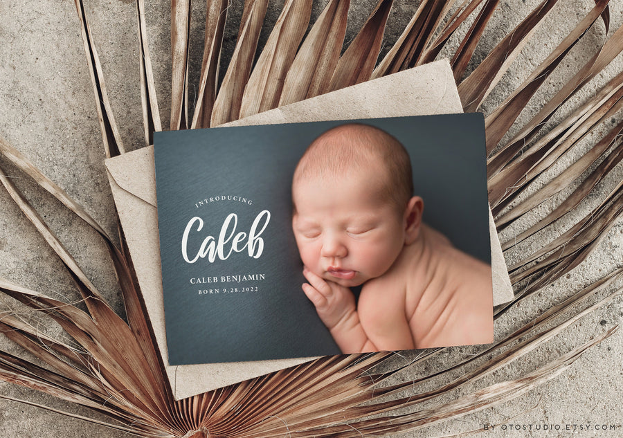 Birth Announcement - 5x7 Card - os42