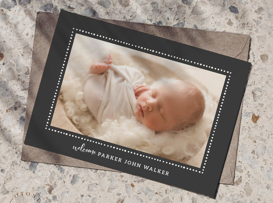 Birth Announcement - 5x7 Card - os41