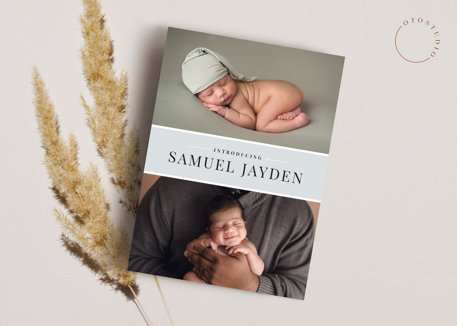 Birth Announcement - 5x7 Card - os71