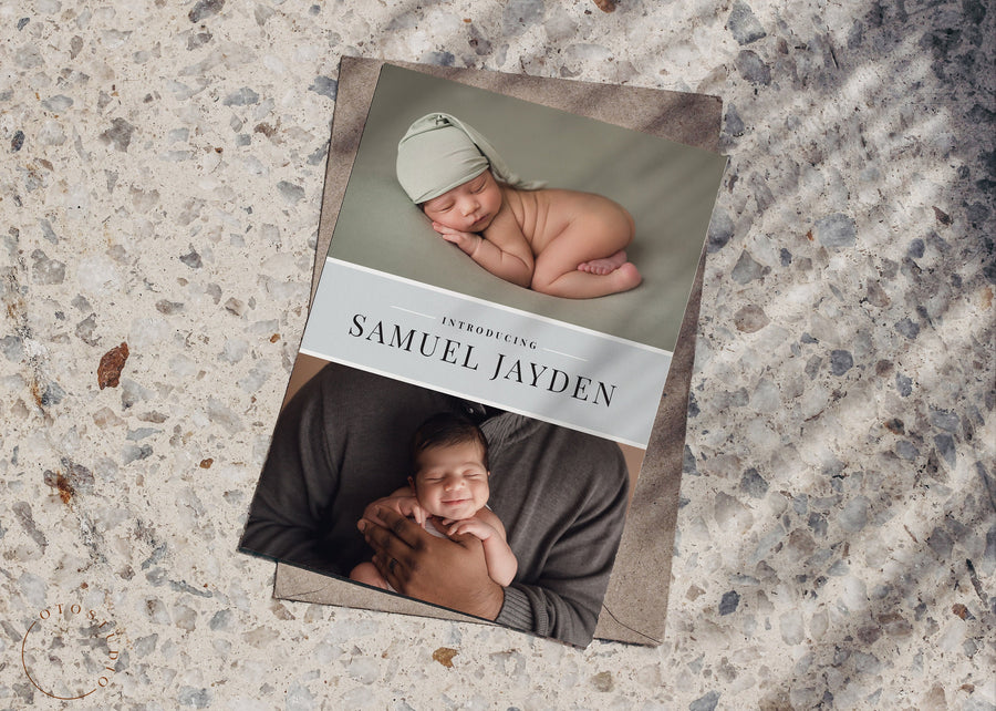 Birth Announcement - 5x7 Card - os71