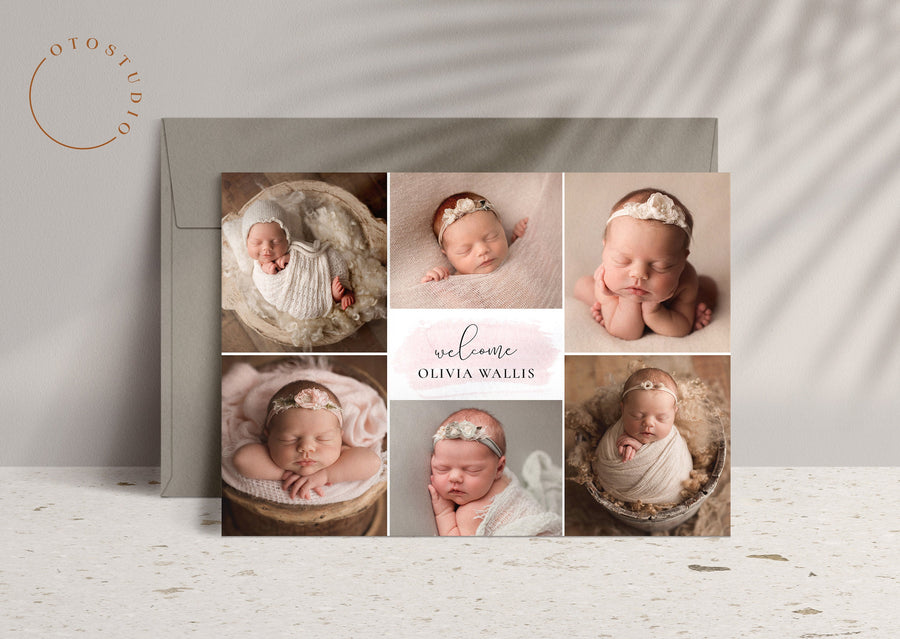 Birth Announcement - 5x7 Card - os08