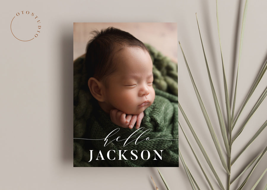 Birth Announcement - 5x7 Card - os52