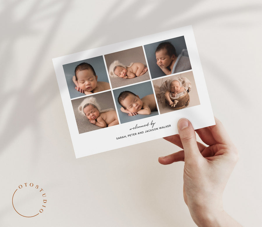 Birth Announcement - 5x7 Card - os12