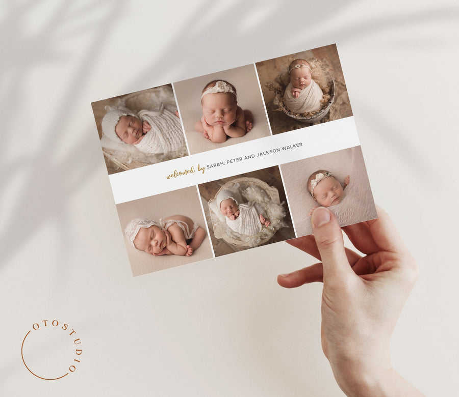 Birth Announcement - 5x7 Card - os69