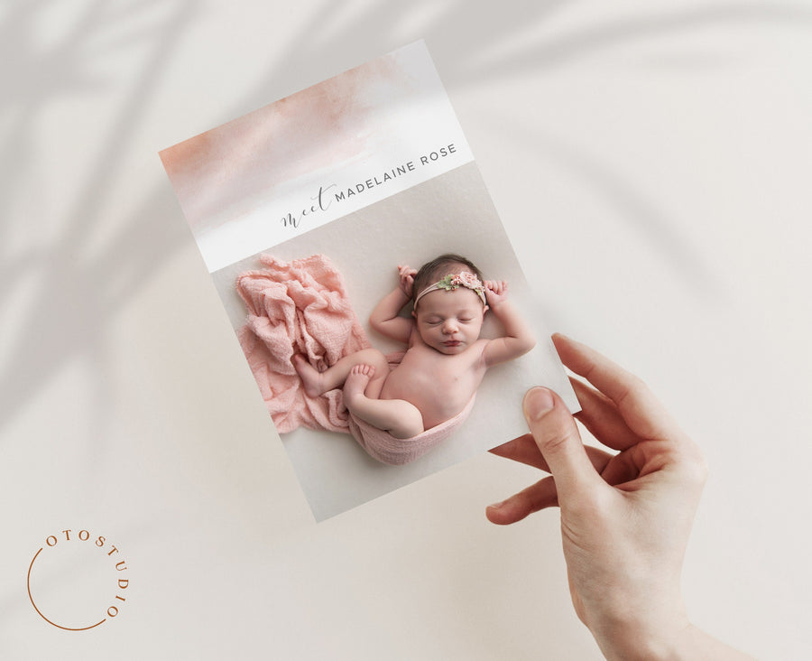 Birth Announcement - 5x7 Card - os80