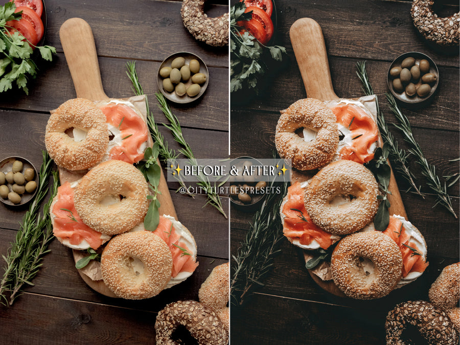 Dark & Moody Food Photography Lifestyle Lightroom Presets