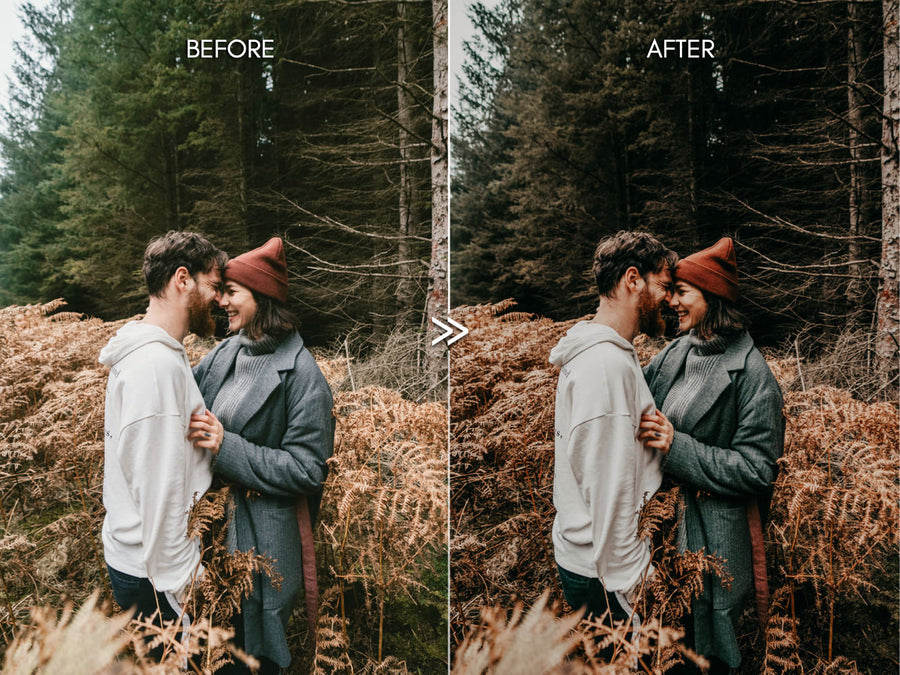 MOODY GOLD Outdoor Warm Rustic Portrait Wedding Lightroom Presets