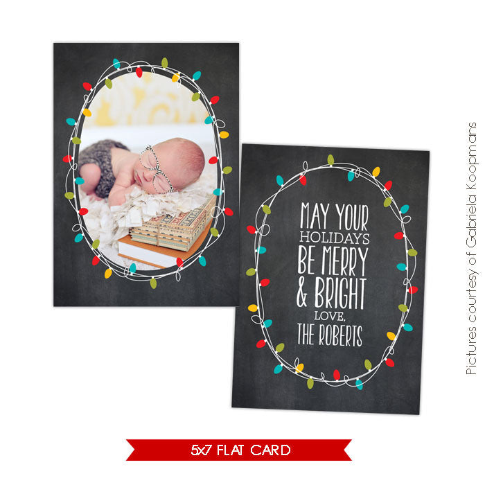 Holiday Photocard Template | Shining