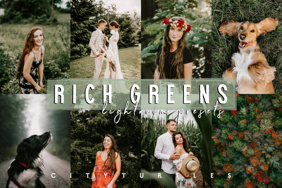 Moody RICH GREENS Outdoor Travel Nature Lightroom Presets