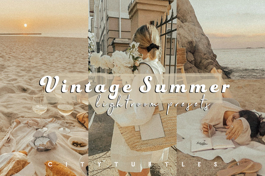 Grainy Film VINTAGE SUMMER Retro Warm Pastel Lightroom Presets